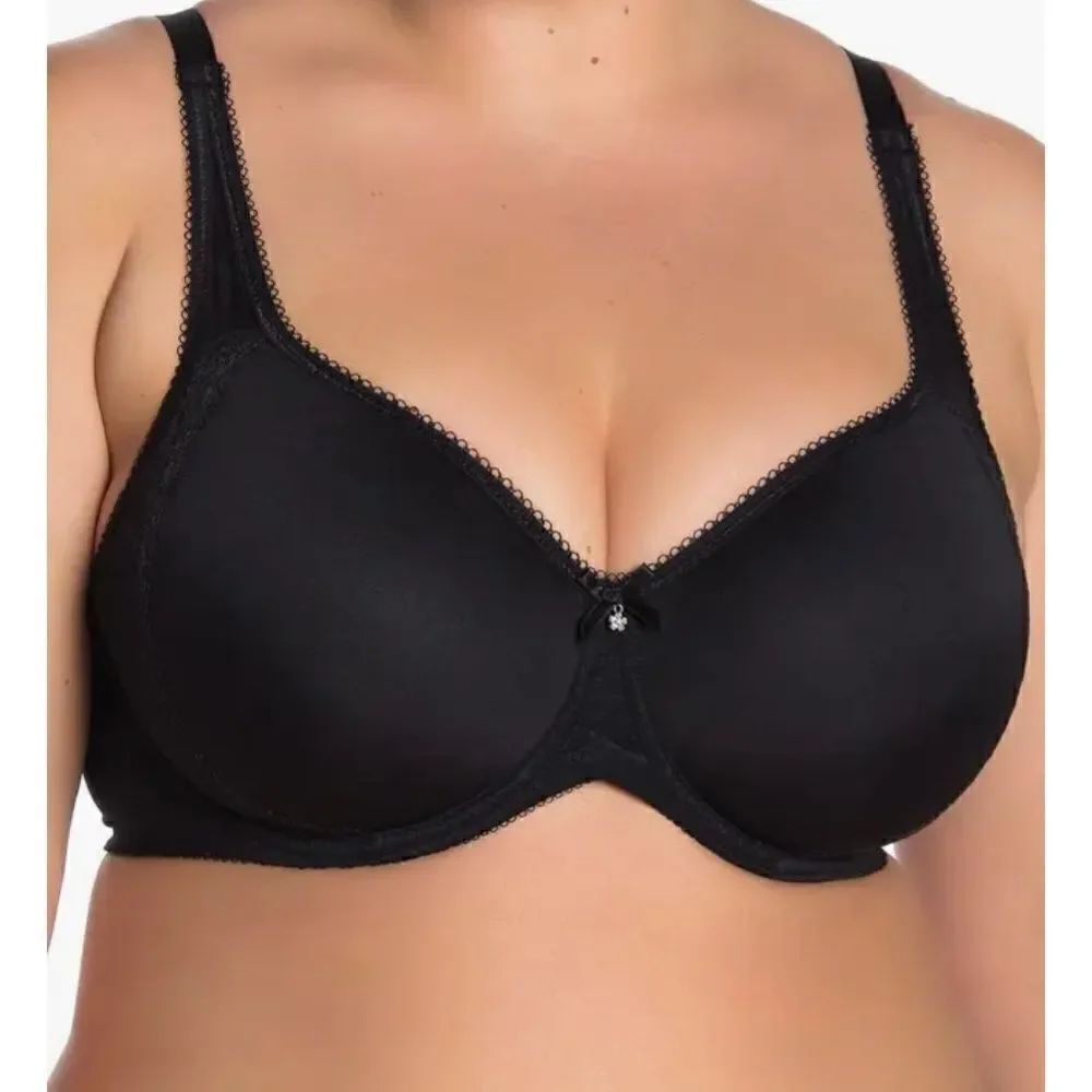 Wacoal NWT Retro Chic Underwire Contour Bra Black Size 42DD